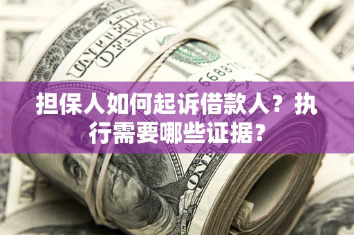 武汉担保人如何起诉借款人？执行需要哪些证据？