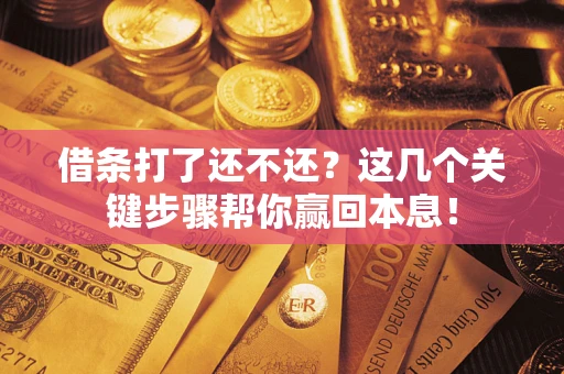 武汉借条打了还不还？这几个关键步骤帮你赢回本息！