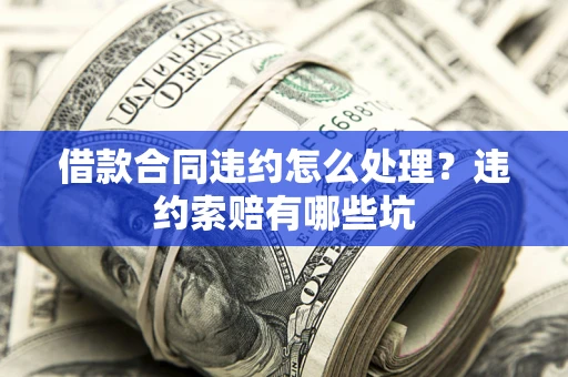 武汉借款合同违约怎么处理？违约索赔有哪些坑