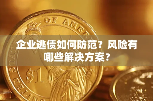 武汉企业逃债如何防范？风险有哪些解决方案？