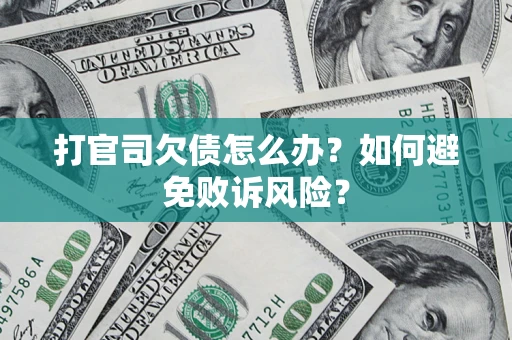 武汉打官司欠债怎么办？如何避免败诉风险？