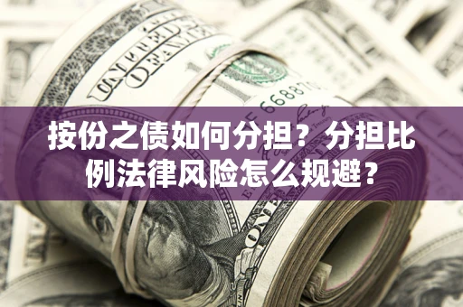 武汉按份之债如何分担？分担比例法律风险怎么规避？