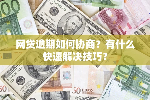 武汉网贷逾期如何协商？有什么快速解决技巧？