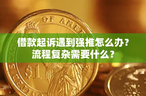 武汉借款起诉遇到强推怎么办？流程复杂需要什么？