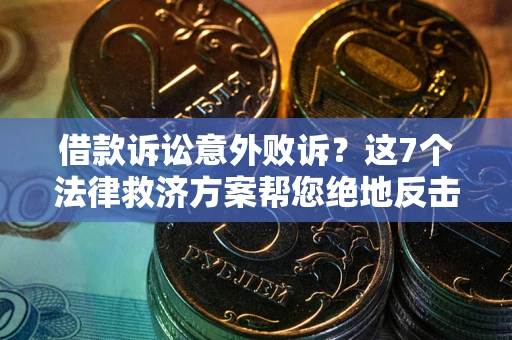 武汉借款诉讼意外败诉？这7个法律救济方案帮您绝地反击！