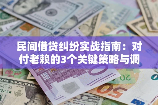 武汉民间借贷纠纷实战指南：对付老赖的3个关键策略与调解盲区解析