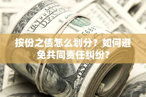 武汉按份之债怎么划分？如何避免共同责任纠纷？