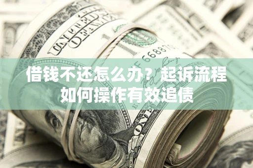 武汉借钱不还怎么办？起诉流程如何操作有效追债