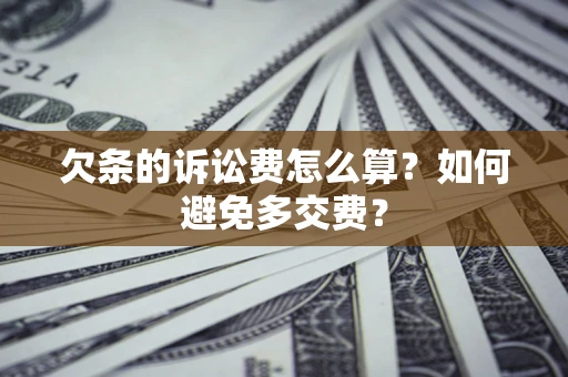 武汉欠条的诉讼费怎么算？如何避免多交费？