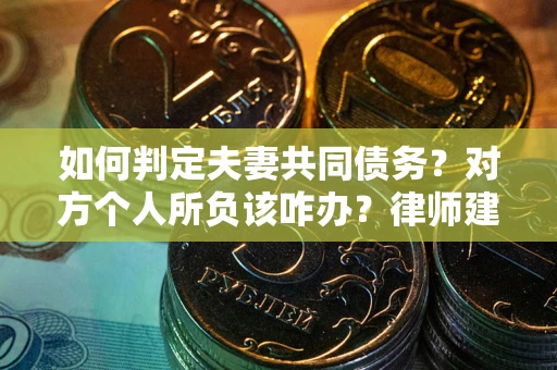 武汉如何判定夫妻共同债务？对方个人所负该咋办？律师建议