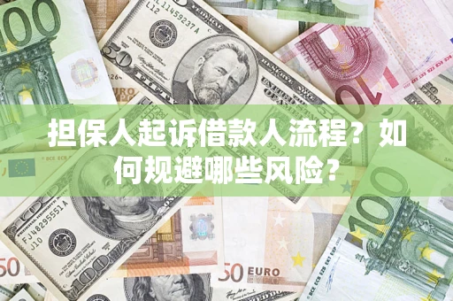 武汉担保人起诉借款人流程？如何规避哪些风险？