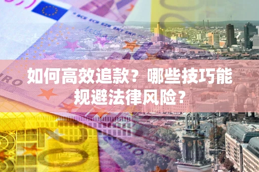 武汉如何高效追款？哪些技巧能规避法律风险？