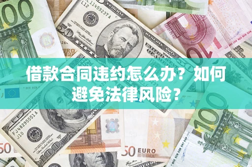 武汉借款合同违约怎么办？如何避免法律风险？