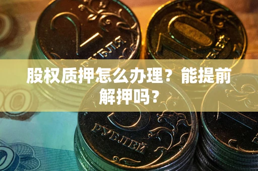武汉股权质押怎么办理？能提前解押吗？