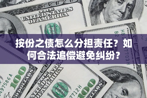 武汉按份之债怎么分担责任？如何合法追偿避免纠纷？